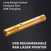 Rechargeable 532nm 650nm -11USB Moins 1mw Portable Rouge Vert Violet Pointeur Laser USB 500-2000m