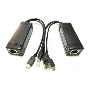 Desain Baru IEEE 802.3af Micro USB Aktif POE Splitter Power Over Ethernet 48V untuk 5V 2A untuk Keamanan sistem