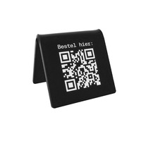 Étiquettes et panneaux de table en acrylique avec code QR, panneau en acrylique personnalisé avec code QR et ruban adhésif, panneau commercial en acrylique avec code QR, présentoirs QR