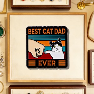 Pin <span class=keywords><strong>de</strong></span> dibujos animados <span class=keywords><strong>de</strong></span> zinc esmaltado personalizado, estilo antiguo y moderno, con diseño <span class=keywords><strong>de</strong></span> puño y huella <span class=keywords><strong>de</strong></span> pata, para papá, venta al por mayor - Product Image 3