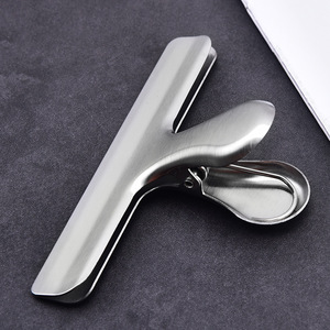 Stainless Steel Food Sealing Clip Rectangle Airtight <b>Kitchen</b> <b>Storage</b> Clamp Large Medium Small Size Available - Product Image 4