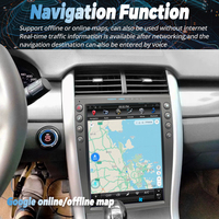 12.1 "IPS écran Carplay autoradio Android Auto navigateur pour Ford Edge 2010-2015 Android 15 électronique Auto pièces lecteur vidéo
