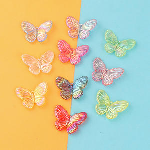 Color Butterfly <b>Magic</b> <b>Leaf</b> Granular Pendant DIY Handmade Earrings Accessories Material Water Epoxy Acrylic Charm - Product Image 1