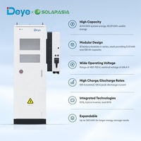 Armoire de batterie haute tension Deye 60 kWh, système d'alimentation solaire tout-en-un monté au sol avec onduleur pour l'industrie