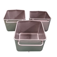 Chariots à roulettes en acier inoxydable de qualité alimentaire de 200l, 300l, 400l, bacs à décharge