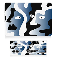 Coque de protection en silicone pour ordinateur portable 2026, impression UV personnalisée, vente en gros d'usine pour MacBook Air/Pro, motifs variés