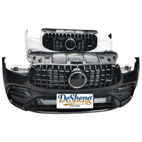 Kualitas Tinggi, untuk Mercedes-Benz GLE53, GLE63, W166, W167 Spoiler Depan, Bumper Mobil, Lampu LED, Grille, Radiator, Fender, Mudguard.
