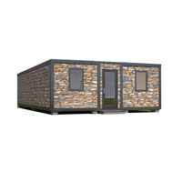 Chambre de conteneur extensible de luxe de 39 m2 résistante au vent et aux typhons