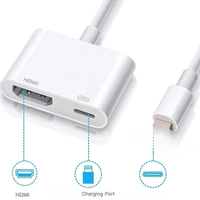 Adaptor AV HDTV Digital 1080P untuk iPhone iPad untuk iPod Plug & Play ponsel tidak ada daya tambahan yang diperlukan kotak Pack