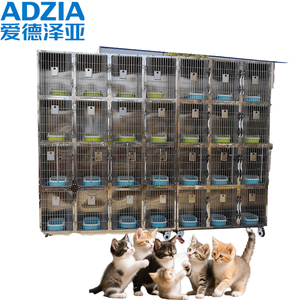 Jaula para Mascotas <span class=keywords><strong>de</strong></span> Acero Inoxidable <span class=keywords><strong>de</strong></span> Alta Calidad, Jaula <span class=keywords><strong>de</strong></span> Cuidado para <span class=keywords><strong>Perros</strong></span> y Gatos, Diseño Sólido para Hospitales y Dueños, Bandeja <span class=keywords><strong>de</strong></span> Plástico - Product Image 1