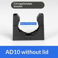 Support de tuyau ondulé en plastique PA avec conception ondulée, pince de fixation pour câble et carte de fixation pour électricien