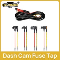 Kit de câblage pour caméra embarquée Holroadx avec boîtier à fusibles, adaptateur d'alimentation, surveillance de stationnement, accessoire DVR de voiture en laiton et PVC, pour boîte noire