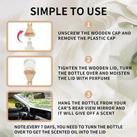 Diffuseur de parfum pour voiture suspendu, senteur Midnight Ice, longue durée, éliminateur d'odeurs, pour l'intérieur de la voiture