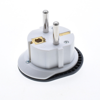 Adaptateur de prise EU en laiton et ABS de haute qualité vers prise Euro 2 broches 16A 250V AC pour usage industriel, caméra, ordinateur portable, téléphone portable