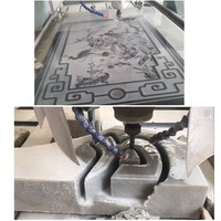 Routeur CNC pour pierre 4 axes, machine de gravure 3D, découpeuse pour marbre, granit, quartz