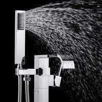 Chrome Plaqué Griffe Pied En Laiton Baignoire Mélangeur Montage Sur Pied Salle De Bains Douche Baignoire Robinet