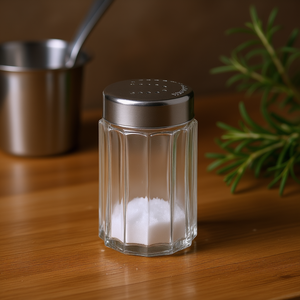 Salero Tradicional de Vidrio con Tapa Metálica para Uso en la Cocina - Product Image 3