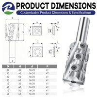 Fraise spirale RENLI avec inserts en carbure TCT pour routeur CNC, facile à utiliser pour le bois, le plastique et le métal