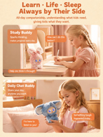 Jouets Robot Compagnon, Poupée Compagnon pour Enfants, Éducatif, Apprentissage, Contes, Apaisant, Aide au Sommeil, Jeu à Domicile, Peluche IA