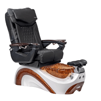 Fauteuil de pédicure professionnel réglable pour salons de beauté, avec bain de pieds, jets magnétiques massants, spa et fauteuil inclinable pour manucure et pédicure