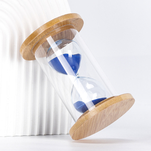 Eco Friendly Bamboo <b>Sand</b> <b>Timer</b> Hourglass for Tea Brewing Meditation Home Desk Decoration Minimalist Wooden Sandglass Gift - Product Image 3