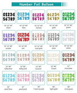 Globo Gigante de 40 Pulgadas con Número, para Decoración de Fiestas de Cumpleaños y Aniversarios, Inflable con Aire o Helio, de Papel de Aluminio Mylar - Product Image 6