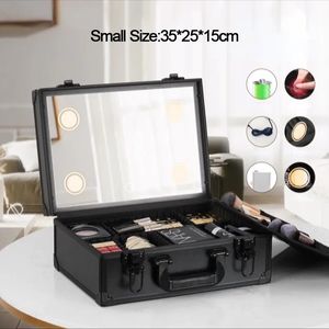 Estuche Organizador de Cosméticos, Caja de Maquillaje Portátil con Cerradura, Estuche de Viaje para Maquillaje, para Maquilladores, Kits de Uñas, Herramientas de Maquillaje - Product Image 4