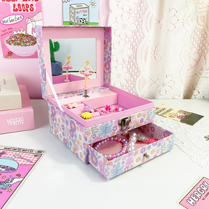 Carillon Elegante Ballerina Danzante Yiyu Personalizzato per Ragazze con Cassetto Portaoggetti, Scatola Musicale Ricordo ODM per Regali - Product Image 1