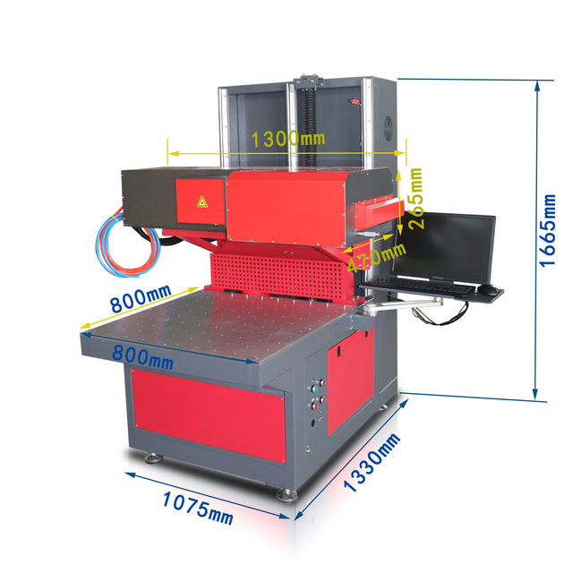 Paper Leather Fabric Galvo Scanner 3d Dynamic Co2 RF Laser Marking Machine Marker CNC Laser Cutter for Card