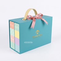 Coffret Cadeau Promotionnel Biodégradable en Gros avec Estampage Or Premium, Boîte Rigide à Fermeture Magnétique et Poignée
