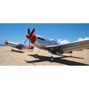 Avión de Combate <span class=keywords><strong>RC</strong></span> <span class=keywords><strong>P51</strong></span> Mustang FX9501 de 2.4Ghz, Modelo de Avión Planeador de Espuma EPP sin Escobillas de 4 Canales con Giroscopio de 6 Ejes, Avión Acrobático - Product Image 5