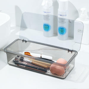 Plastik sofra organizatör için kapaklı mutfak çok fonksiyonlu kaşık çatal tutucu toptan çubuklarını saklama kutusu - Product Image 3