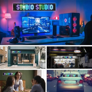 Hot bán app-điều khiển linh hoạt <span class=keywords><strong>LED</strong></span> ma trận <span class=keywords><strong>pixel</strong></span> Bảng điều chỉnh lập trình hiển thị kỹ thuật số màn hình mềm cho xe <span class=keywords><strong>LED</strong></span> quảng cáo Đăng New - Product Image 6