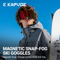 Masque de ski magnétique anti-buée double face coupe-vent pour sports de neige, avec lentille à remplacement rapide pour hommes et femmes, idéal pour le snowboard