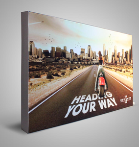 صندوق إضاءة LED مستطيل من الألومنيوم الاقتصادي مع إطار قابل للطي لعرض الملصقات للإعلانات على الحائط/التعليق - Product Image 1