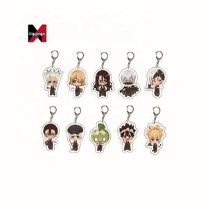 Porte-clés en acrylique <span class=keywords><strong>Dr</strong></span> <span class=keywords><strong>Stone</strong></span> avec grand design, figurine d'<span class=keywords><strong>anime</strong></span> transparente double face, vente en gros - Product Image 1