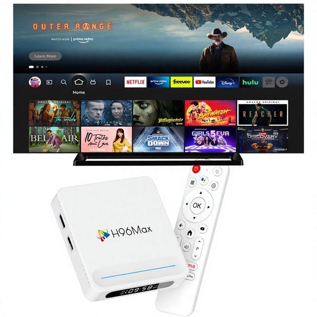 DVB-T2 HD 1080p Quad Core Set-Top Box with Android 15 802.11n 2.4G/5GHz WiFi & External Antenna Support for TNTSTAR TG-2020 T2