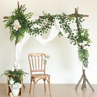 Guirlande de vigne artificielle Ficus, fausse plante suspendue, verdure pour centres de table, décoration murale, fête, mariage, chambre
