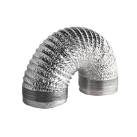 Tuyau de ventilation flexible en aluminium isolé pour la climatisation, le chauffage et la distribution d'air