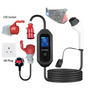 Cargador Portátil para Vehículos Eléctricos Zhongshan Wenda GBT, Conector CEE, Pantalla LCD, Estación de Carga de CA de 7-22KW - Product Image 3