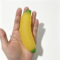 Jouets anti-stress en TPR écologiques en gros, en forme de banane, à presser