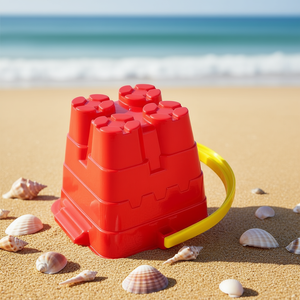 Juguete de Cubo de Arena para Niños, para Jugar en la Playa, Cubo de Plástico para Moldear Arena, Empacado en Bolsa de Malla - Product Image 3