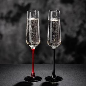 Copa de Cristal de Lujo sin Tallo para <span class=keywords><strong>Flauta</strong></span>, para Vino <span class=keywords><strong>Dulce</strong></span> y Bebidas Espumosas, de Alto Valor, Estilo Europeo Rojo - Product Image 4