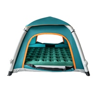 Tente de camping gonflable 2-3 personnes, double couche, Oxford, imperméable, portable