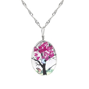 Ciondoli in Resina con Fiori Essiccati e Piante Fresche, Artigianato Indiano in Cristallo, Portafortuna, per Gioielli e Collane - Product Image 5