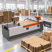 Machine de découpe numérique automatique pour boîtes en carton ondulé DAKE avec couteau oscillant et outil de rainurage pour l'emballage