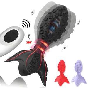 هزاز شرجي دوار مع تحكم عن بعد مقاوم للماء IPX6 بـ7 أنماط اهتزاز - مدلك البروستاتا الشرجي السيليكوني للرجال - Product Image 1