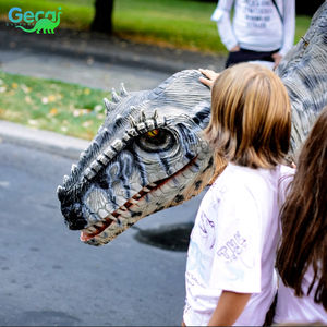 Gecai Halloween Party Ferris Wheel Animatronic Realistic Walking Dinosaur Costume raptor Life Size Resin Outdoor - Product Image 2