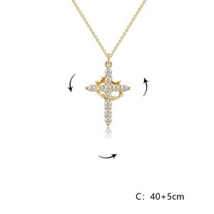 Baptism Gift for BoysCross Border Multi Expert <b>Small</b> MOQ Welcome Pav Setting Steel Hollow Link <b>Weight</b> - Product Image 1