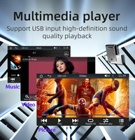 Voiture intelligente à écran tactile de 7 pouces pour lecteur DVD avec Wifi 5G Radio stéréo de voiture GM Audio FM et lecteur MP5 avec amplificateur RGB